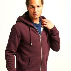 VINTAGE LOGO MENS SUPERDRY ORGANIC HOODIE